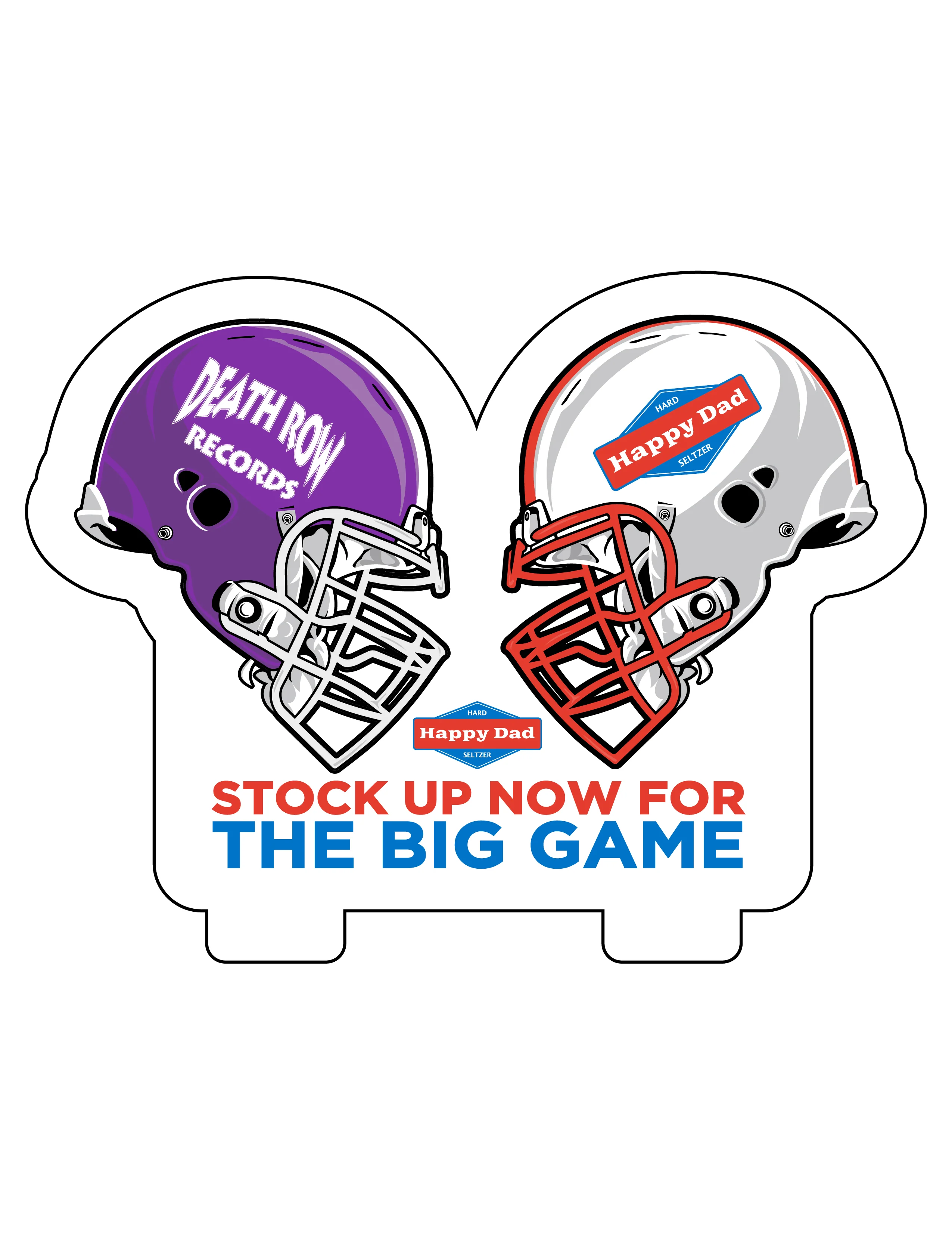 Happy Dad Super Bowl Case Stacker Topper