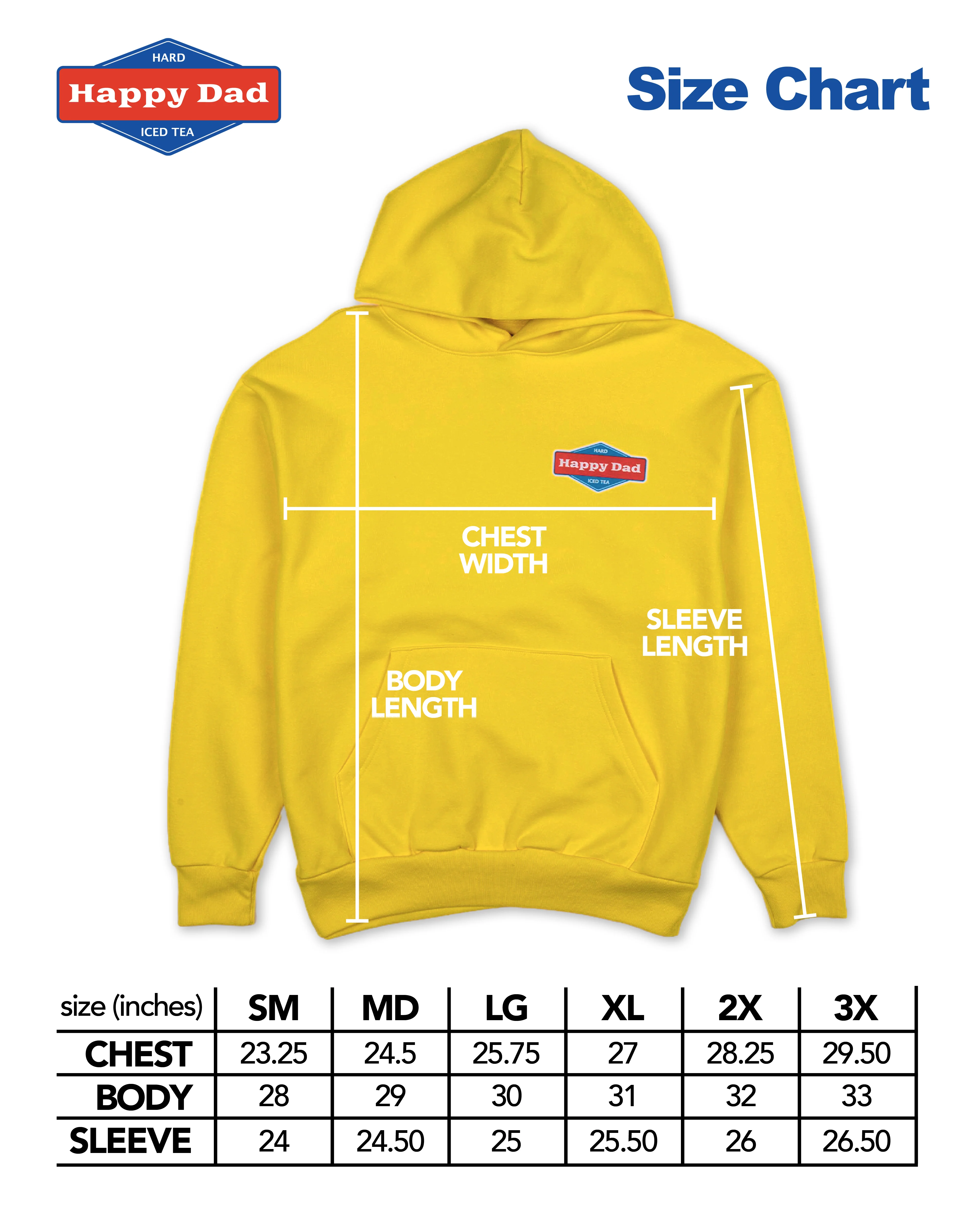 Happy Dad Hard Tea Hoodie (Yellow) - Image 7