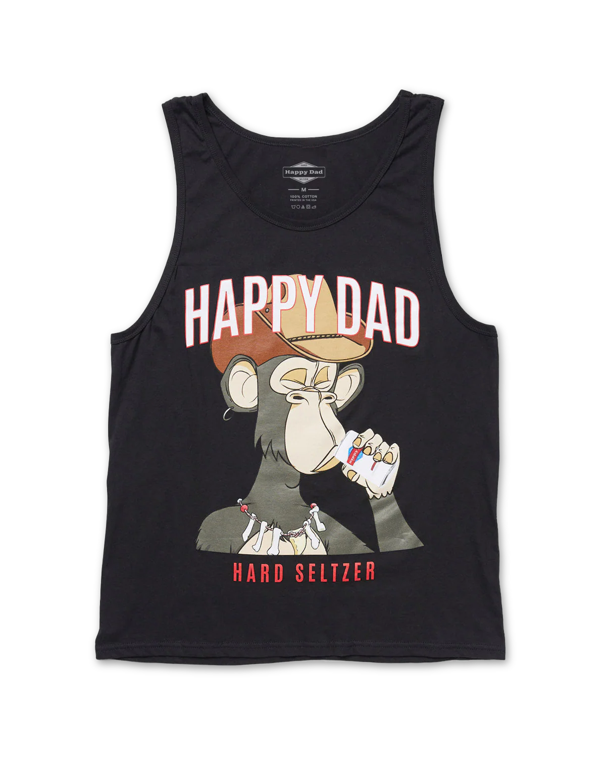 Happy Dad Ape Tank (Black)