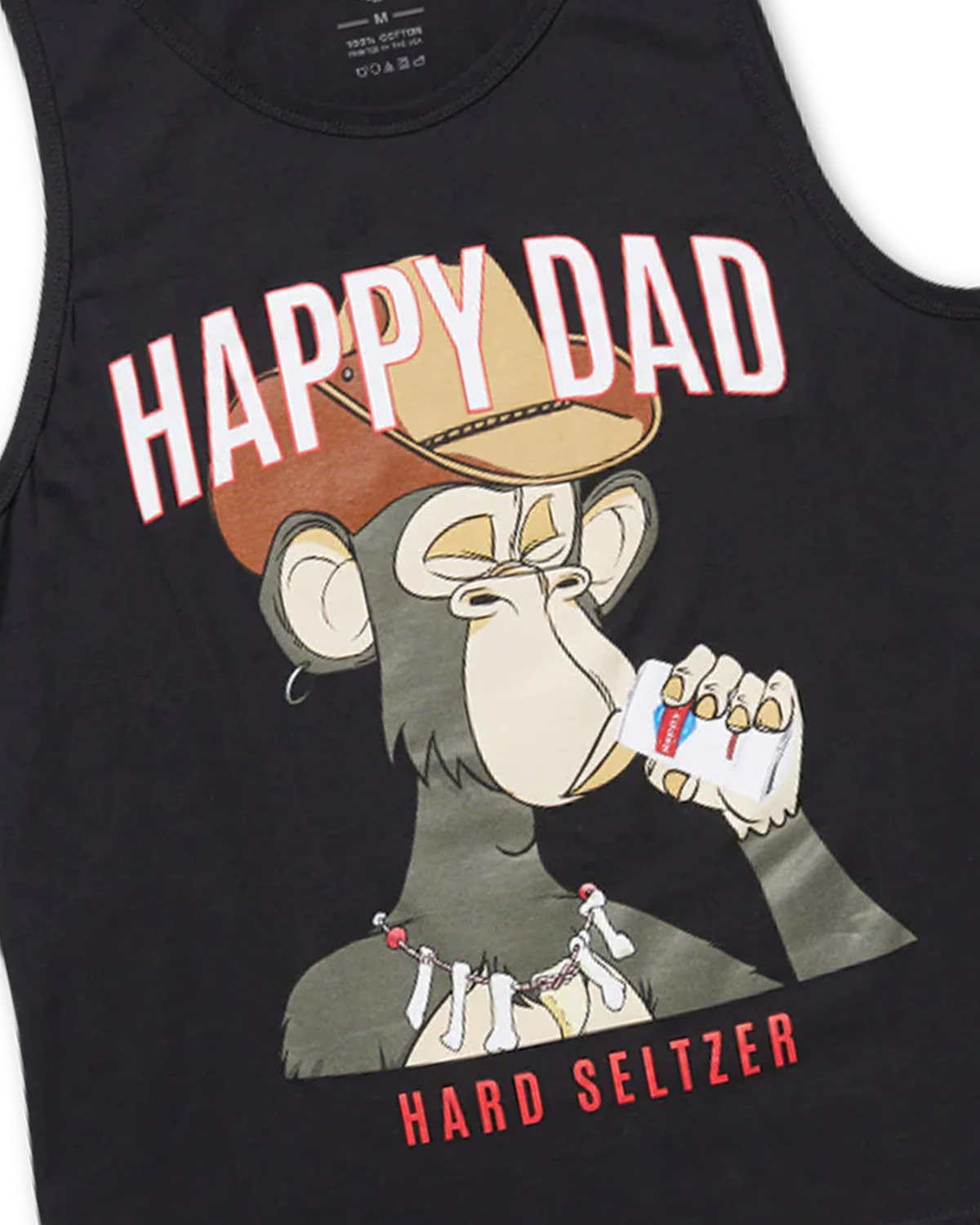 Happy Dad Ape Tank (Black) - Image 2