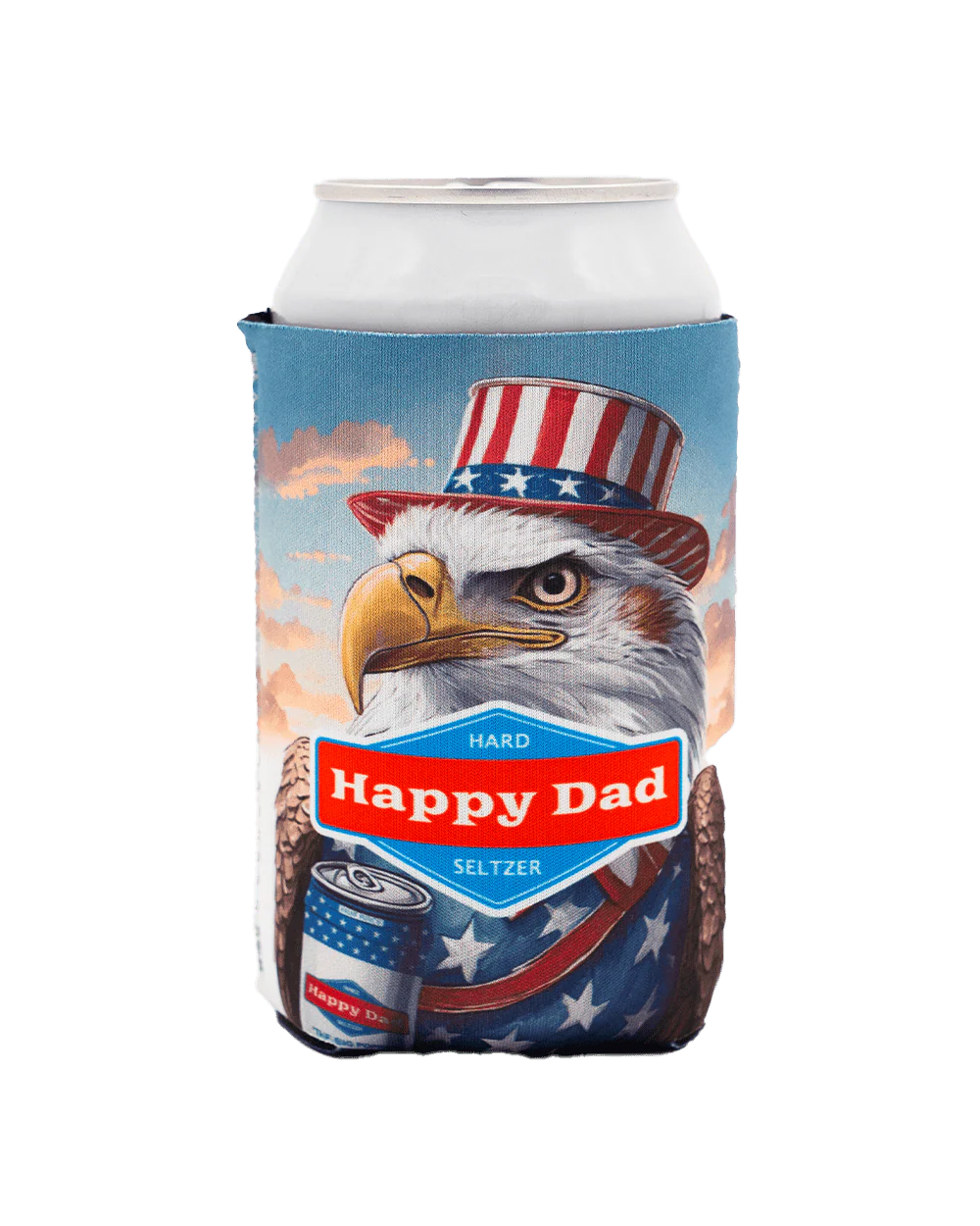 Happy Dad Can Sleeve 12oz (Eagle) - Image 2