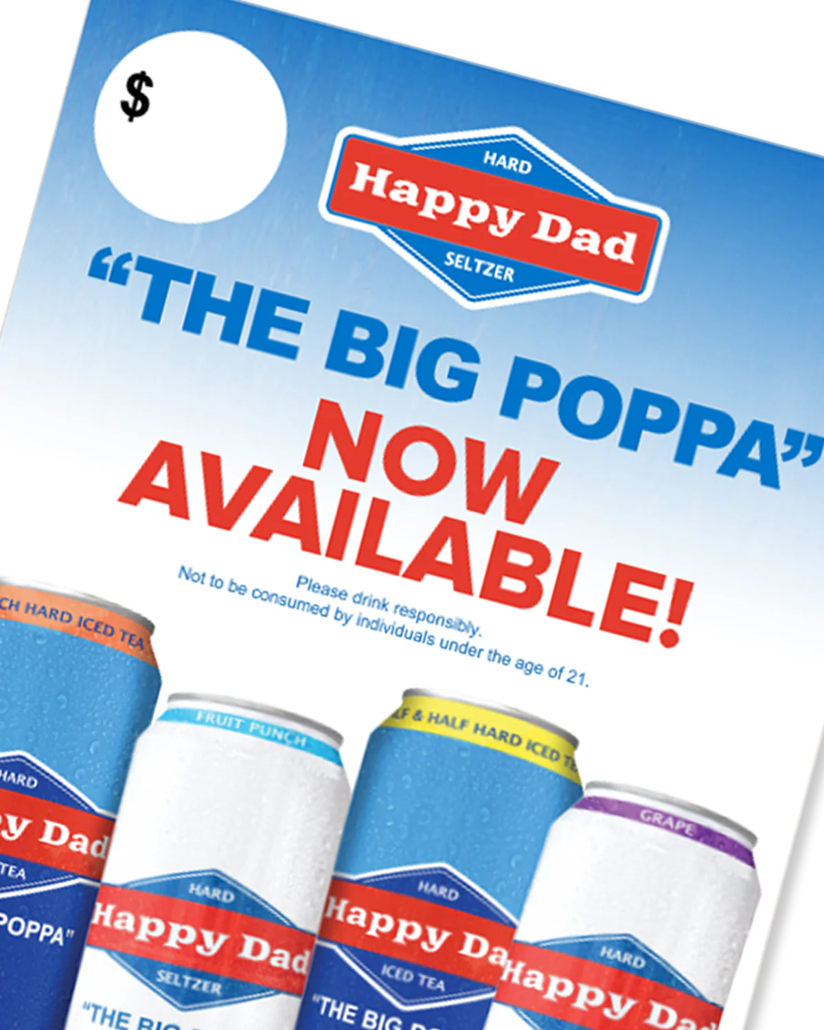 Happy Dad Big Poppa Cooler Decal (Pricer) - Image 2