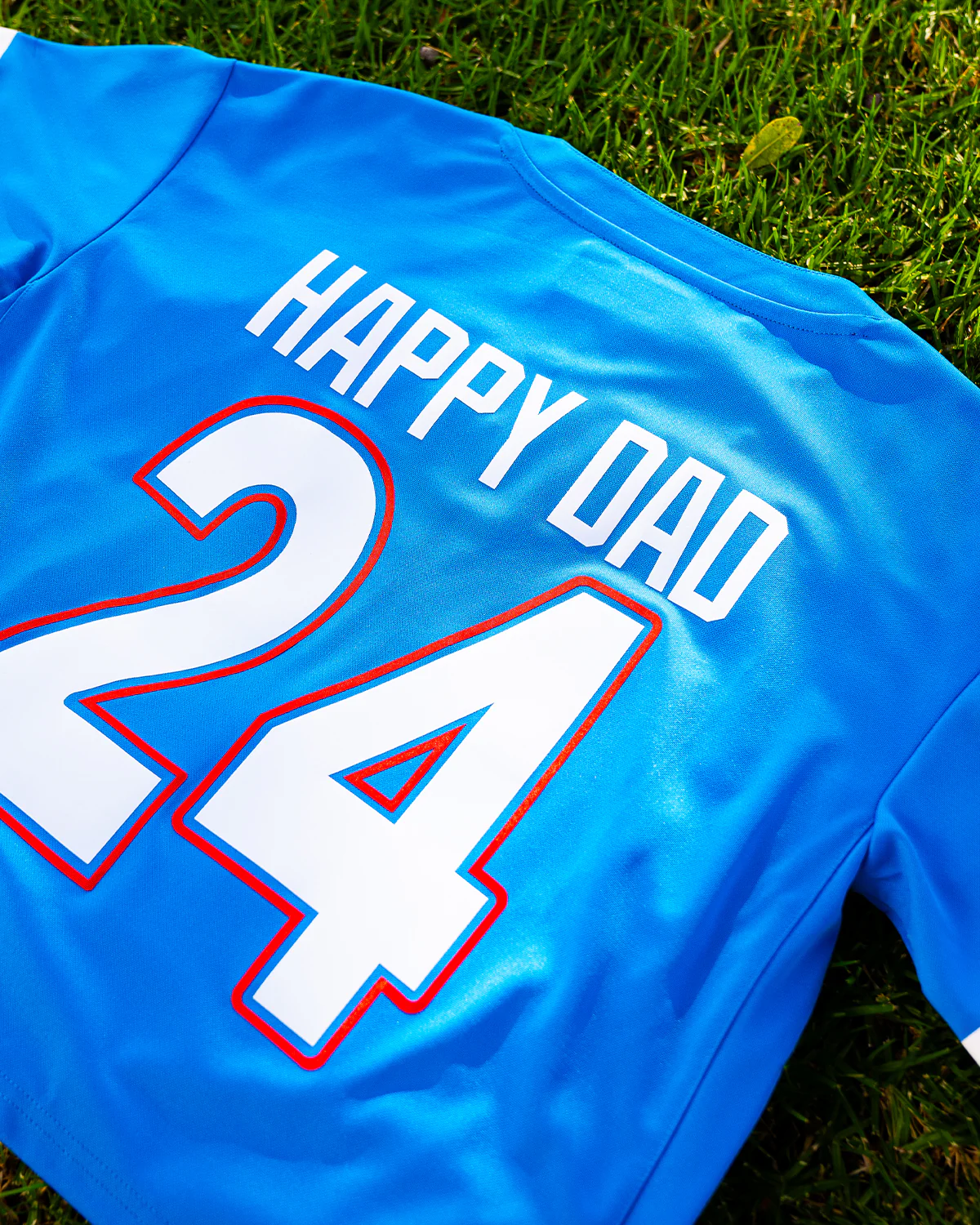Happy Dad Football Jersey Women's '24 (Blue) - Image 5