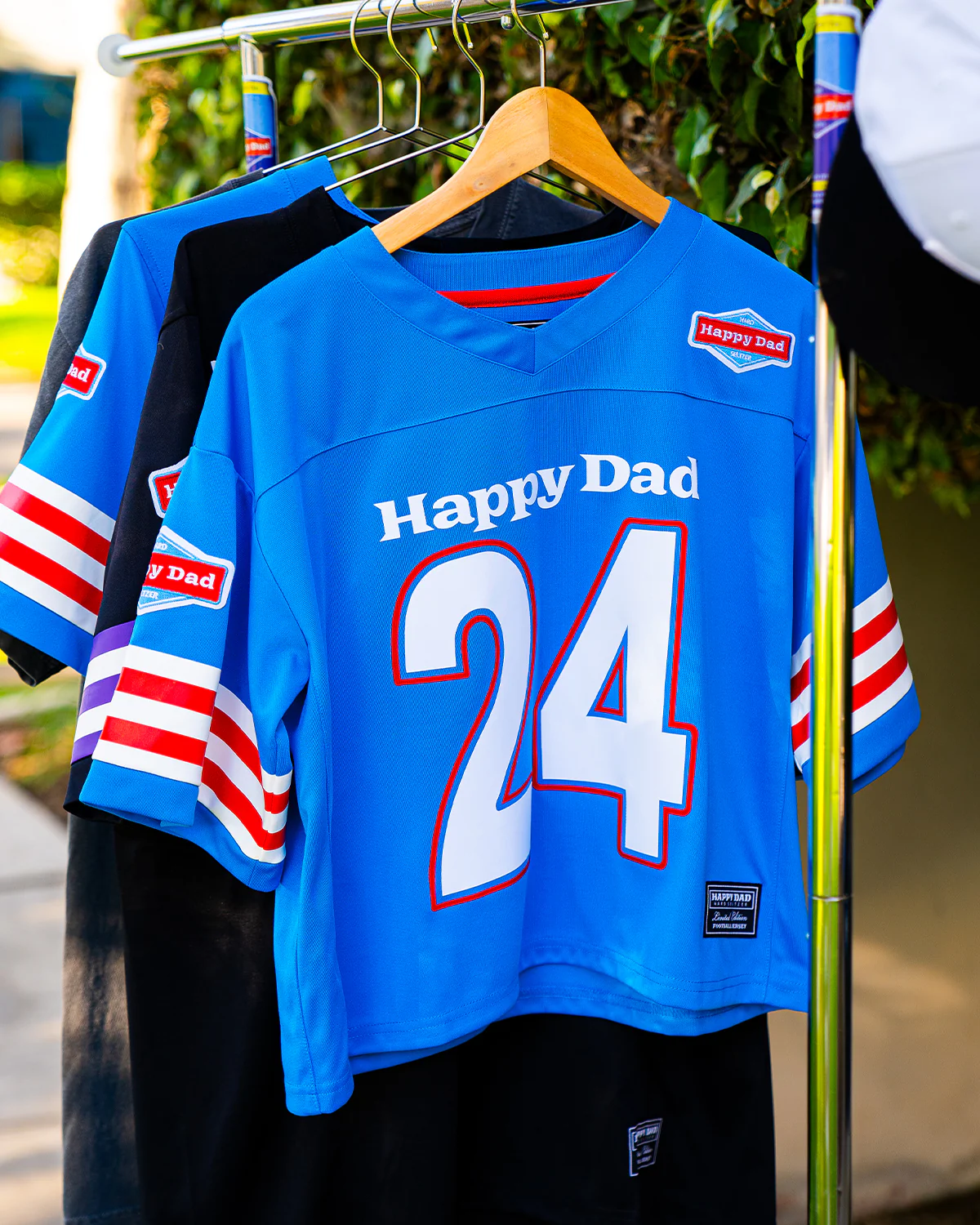 Happy Dad Football Jersey Women's '24 (Blue) - Image 6