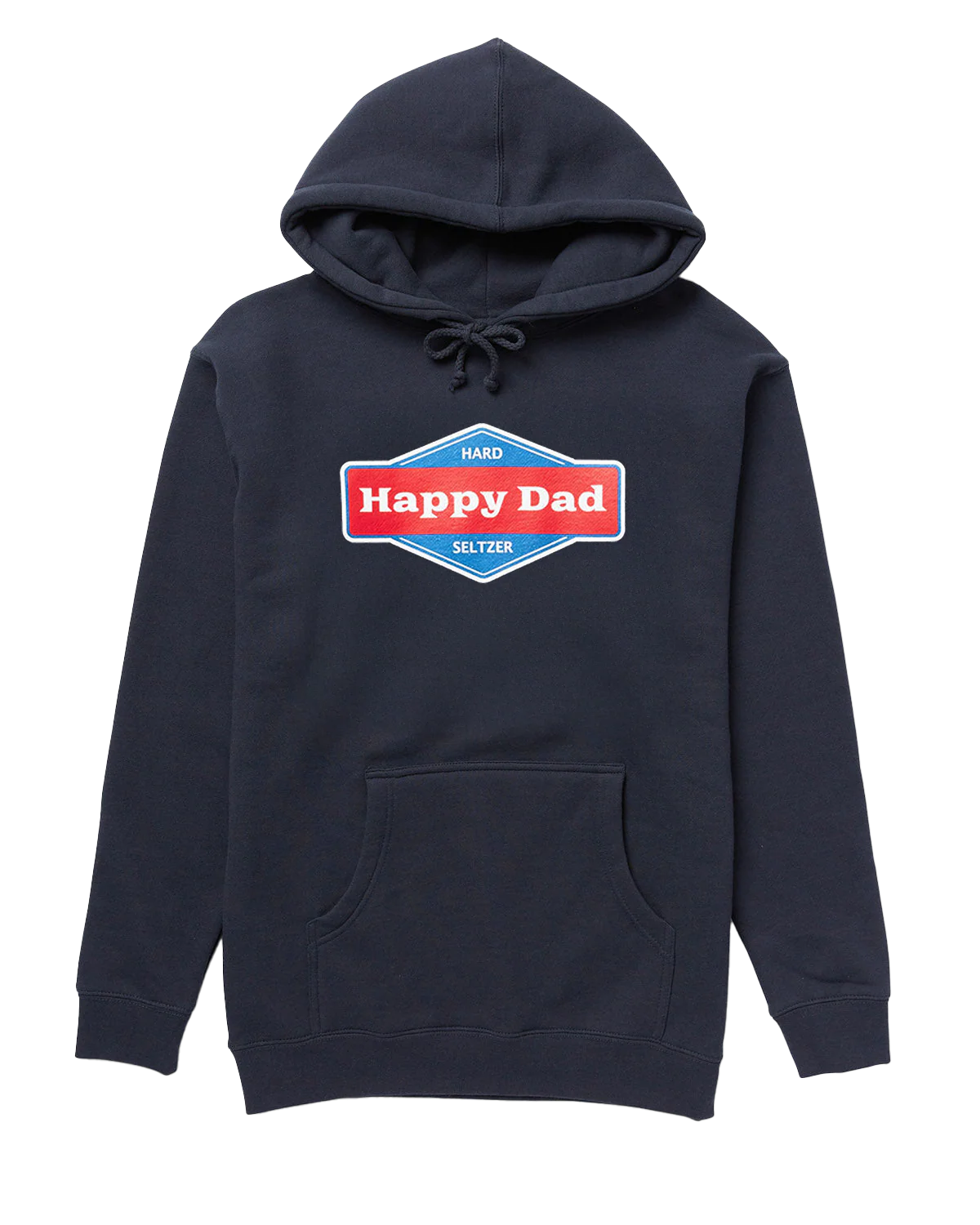 Happy Dad Front Logo Hoodie (Navy)