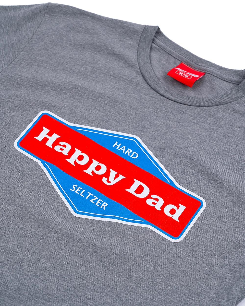 Happy Dad Front Logo Tee (Dark Grey Heather) - Image 2