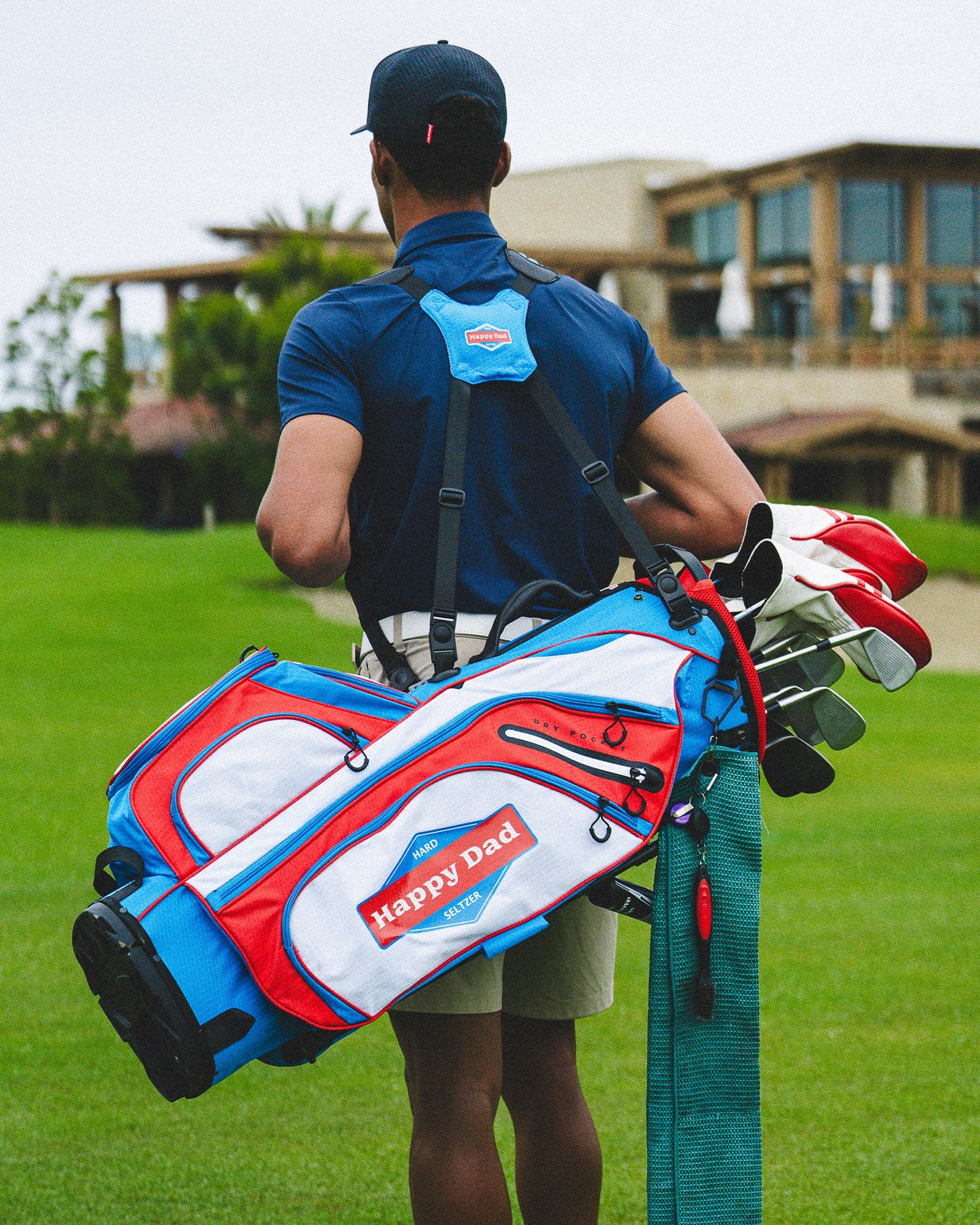 Happy Dad Golf Bag - Image 7