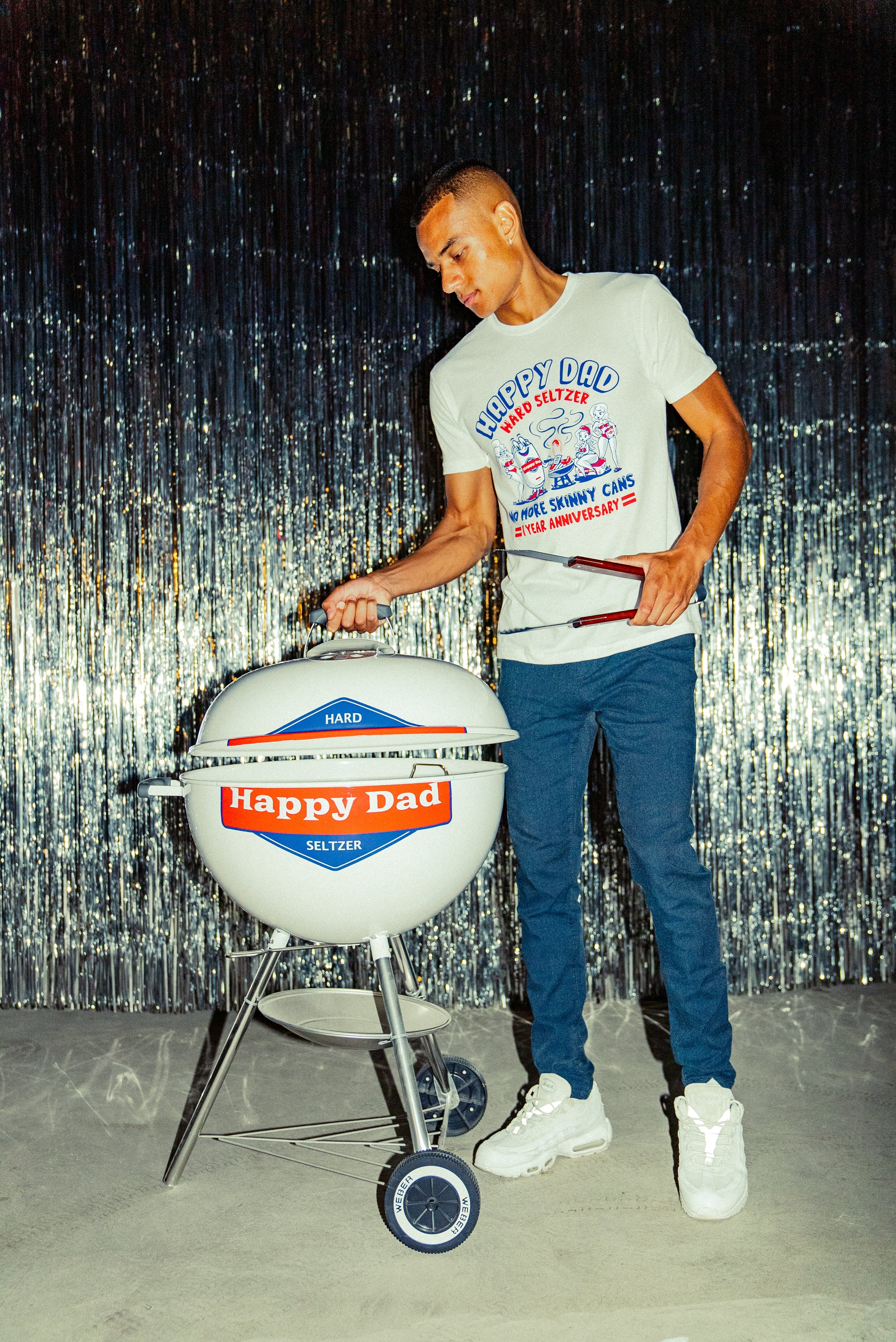 Happy Dad Grilling Tee - Image 3