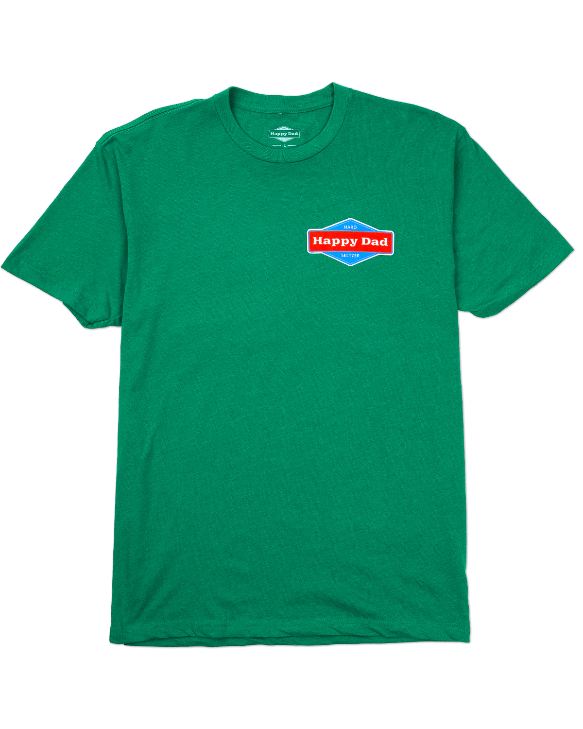 Happy Dad Logo Front and Back Tee (Green)