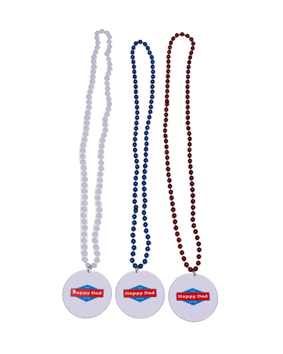 Happy Dad Mardi Gras Beads