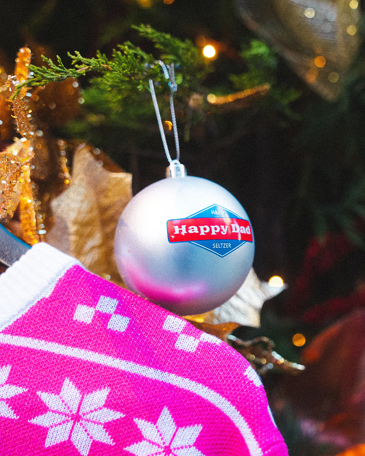 Happy Dad Tree Ornaments (4-pack) - Image 3