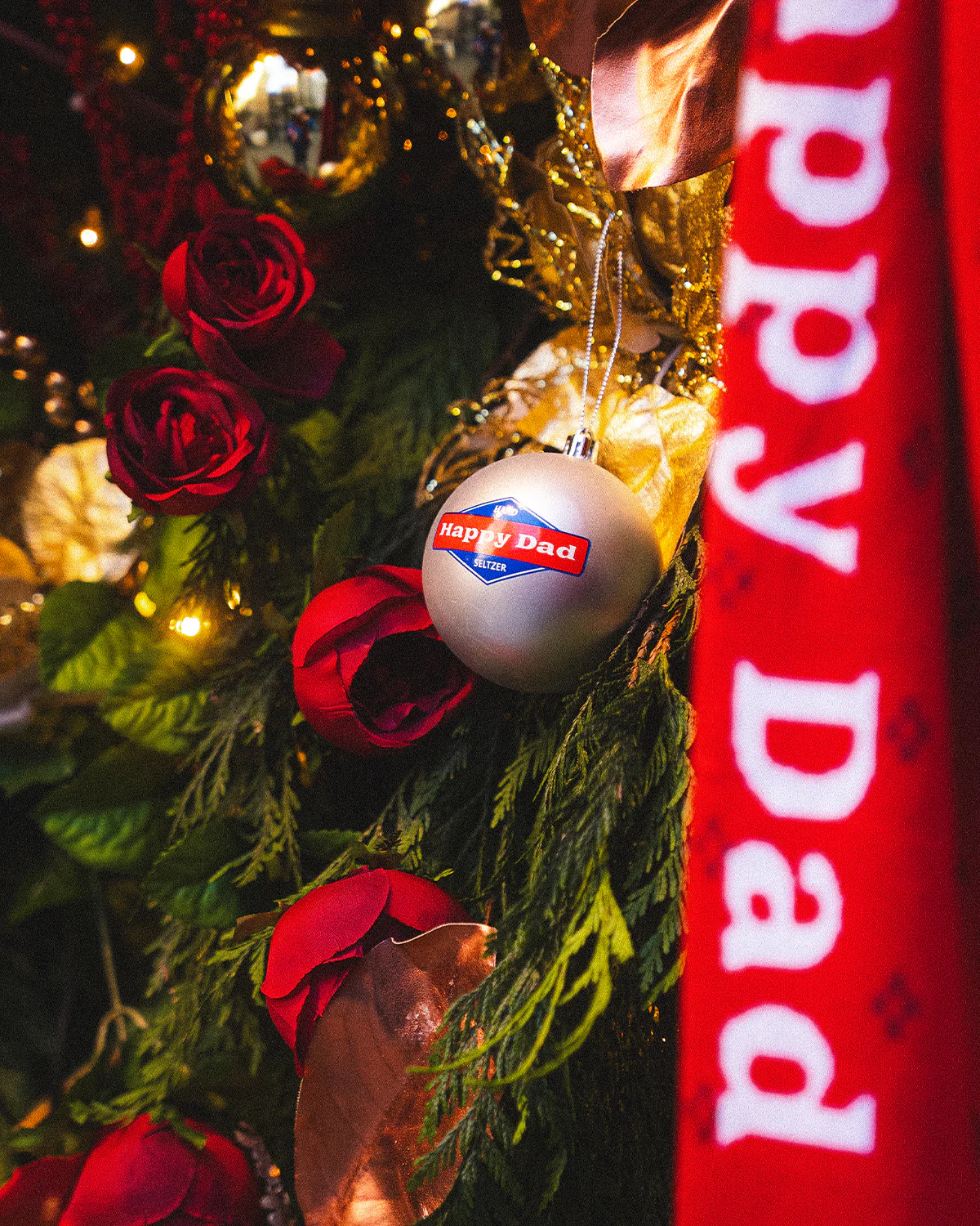 Happy Dad Tree Ornaments (4-pack) - Image 4