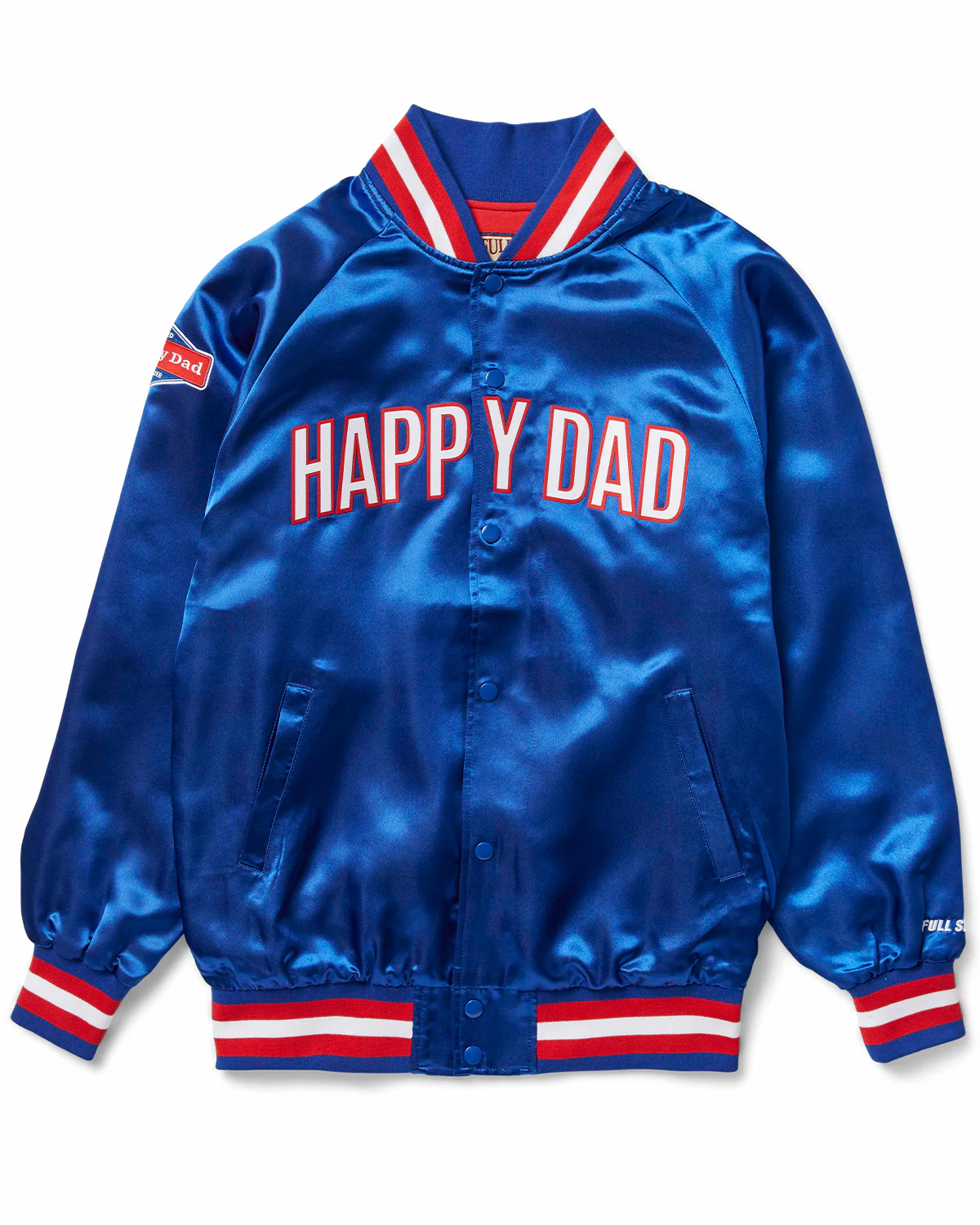 Happy Dad Satin Jacket (Blue)
