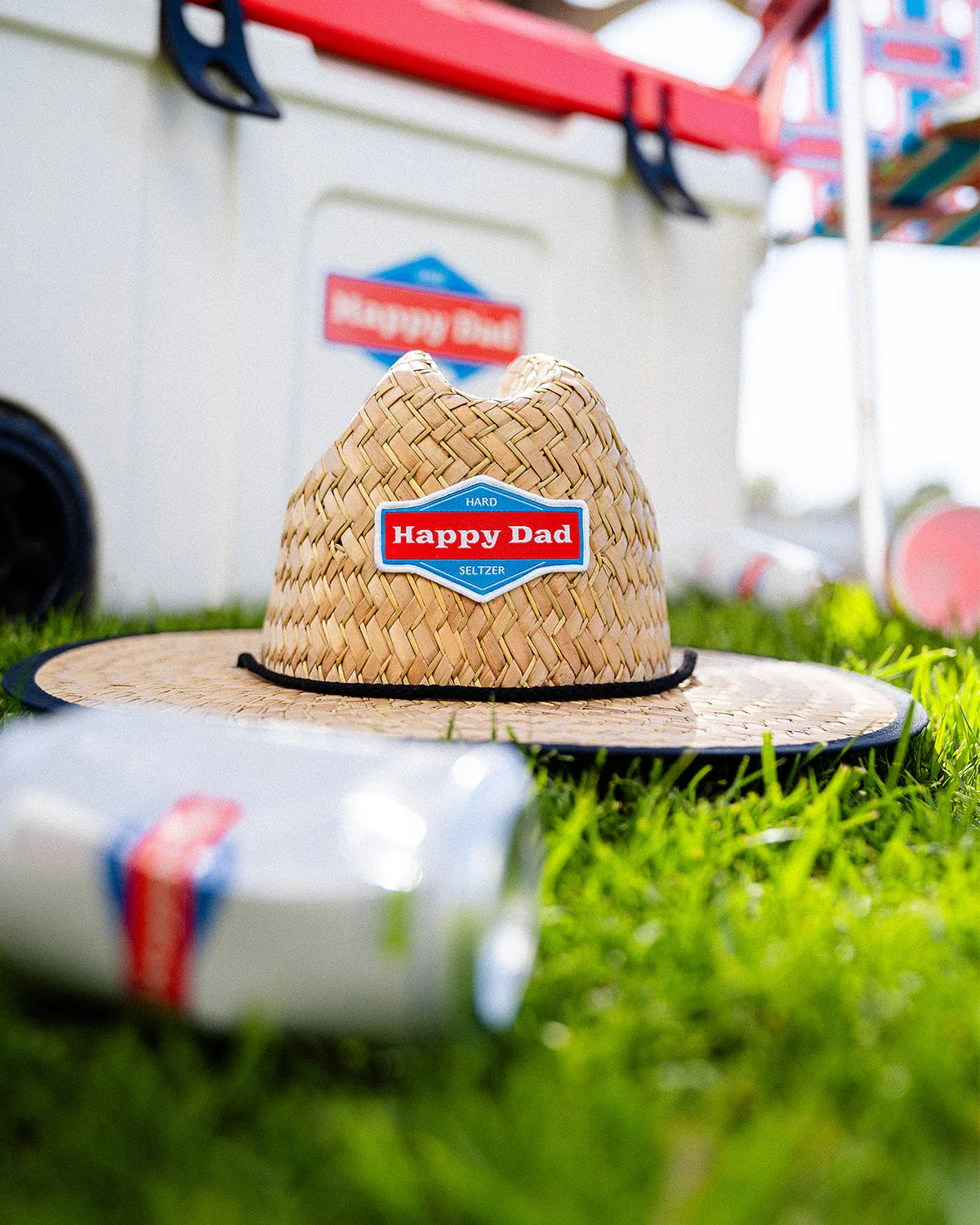 Happy Dad Straw Hat - Image 3