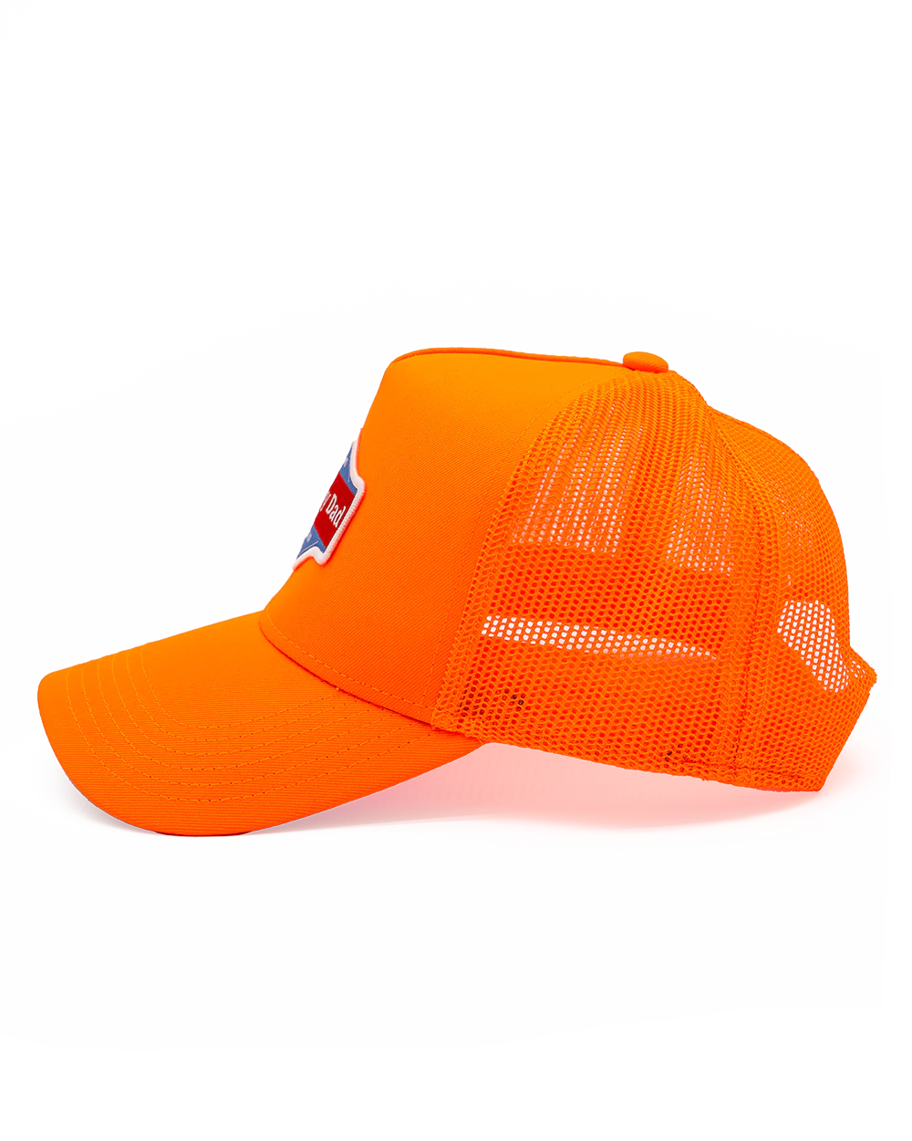 Happy Dad Trucker Hat (Neon Orange) - Image 3