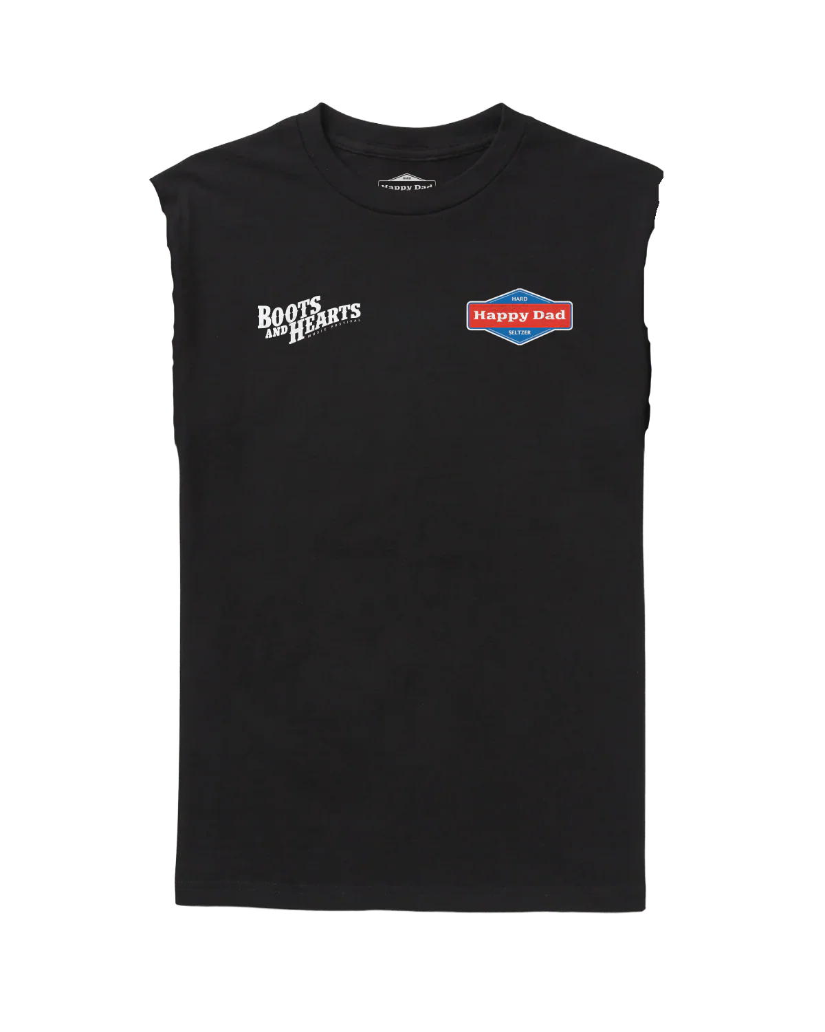 Happy Dad x Boots & Hearts Rider Cut Off Tee - Image 2