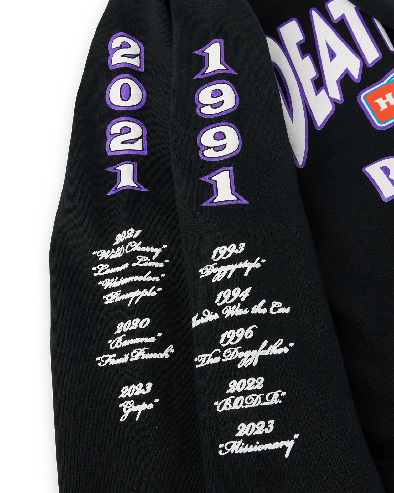 Happy Dad x Death Row Varsity Hoodie (Black) - Image 3