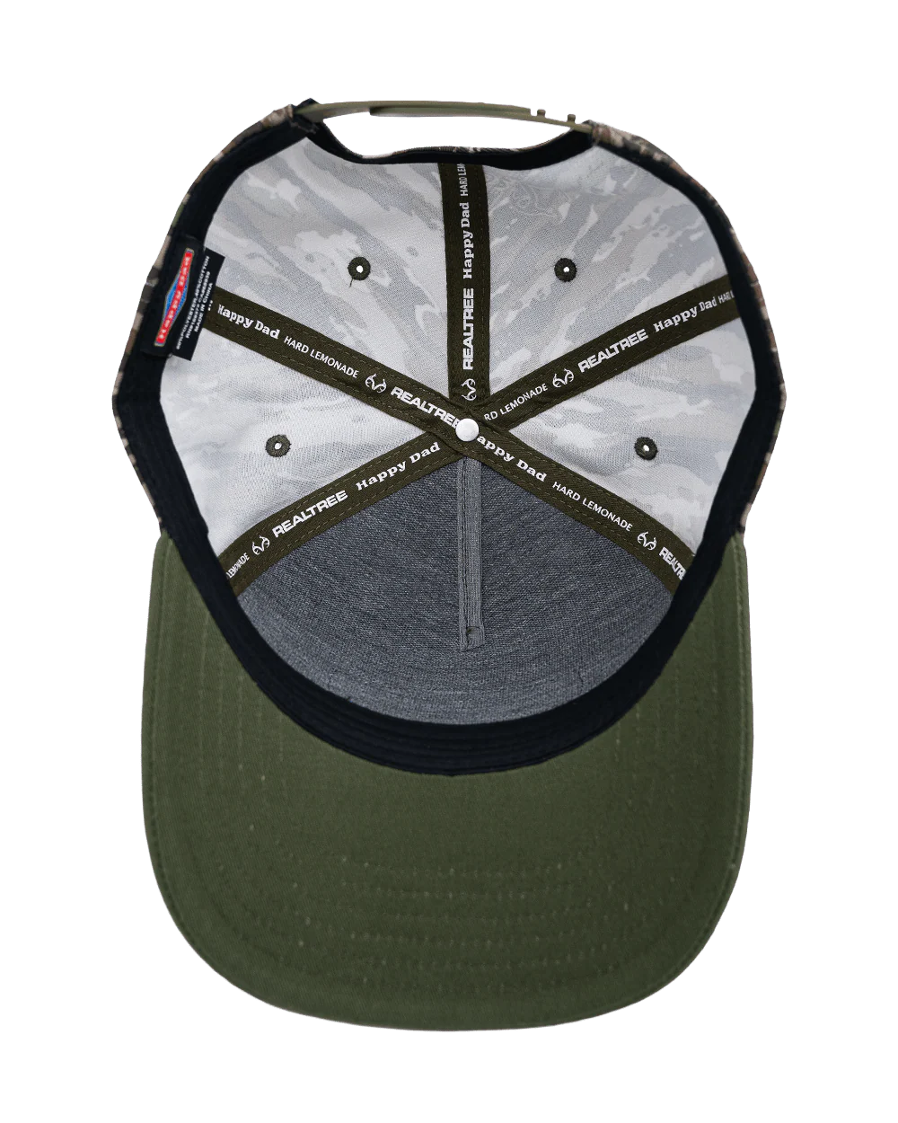 Happy Dad x REALTREE Camo 2-Tone Snapback (Green) - Image 4