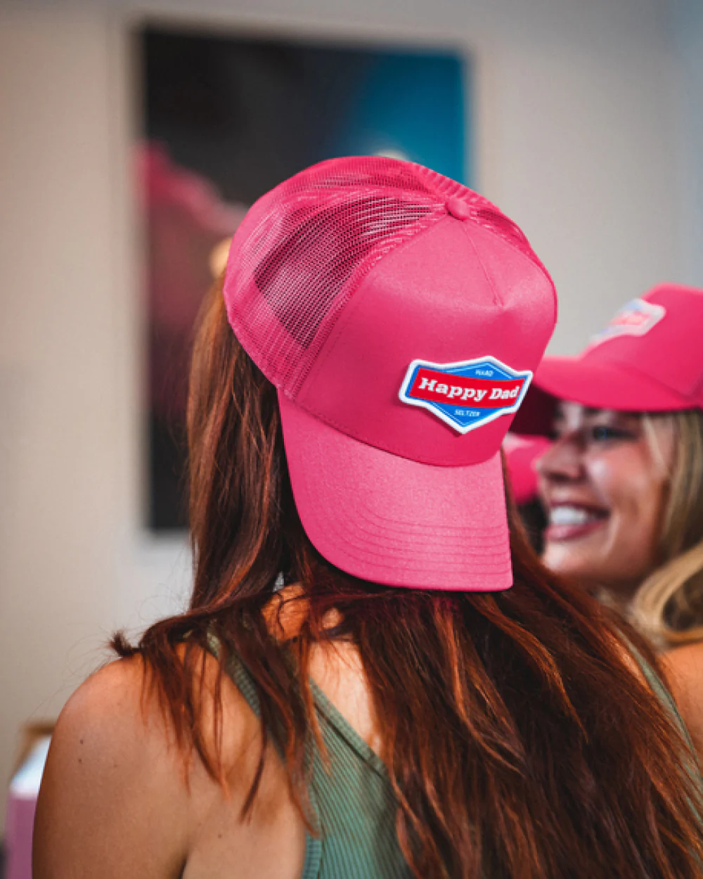 Happy Dad x Suga Sean Trucker Hat (Pink) - Image 7