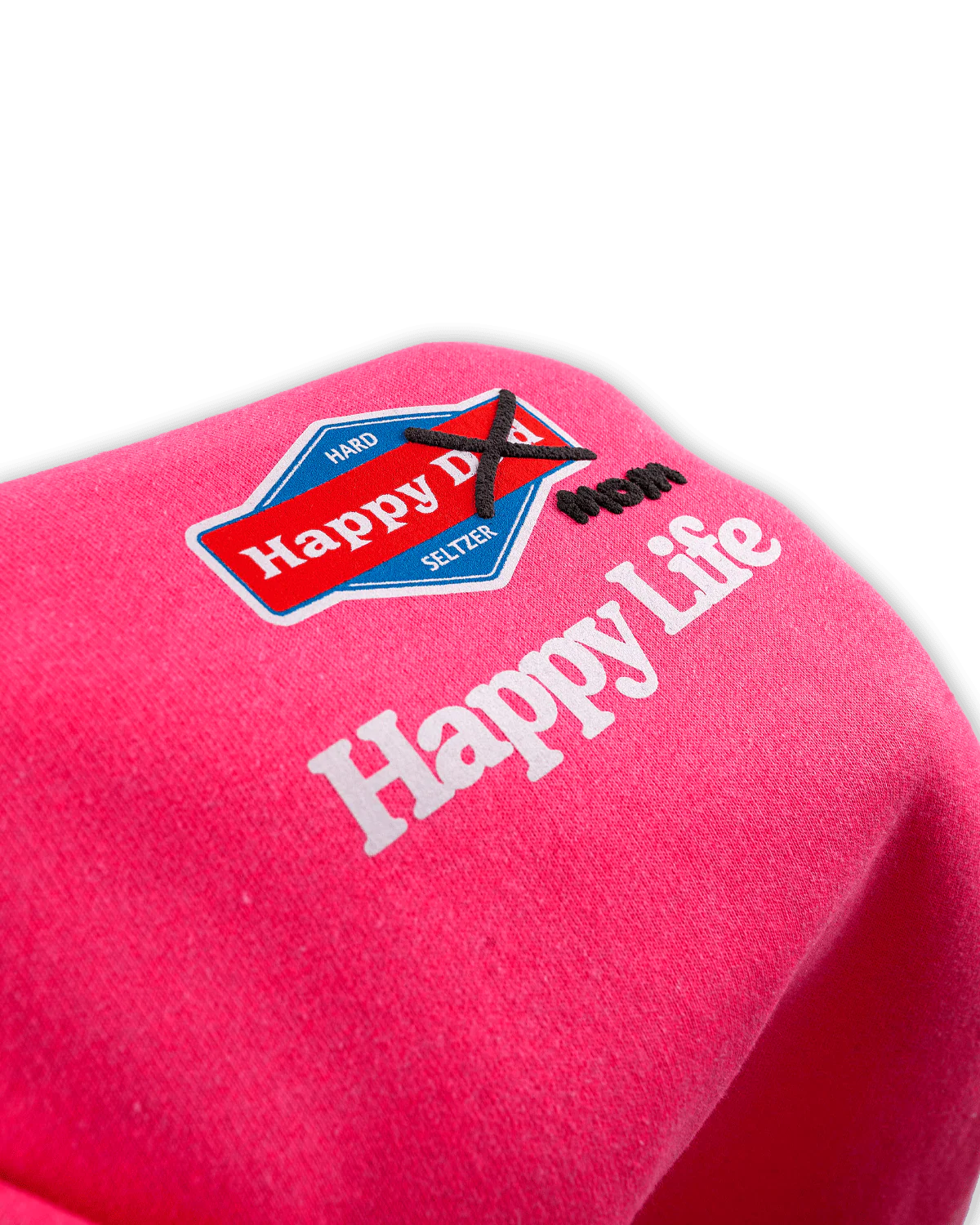 Happy Mom Happy Life Crewneck (Neon Pink) - Image 3