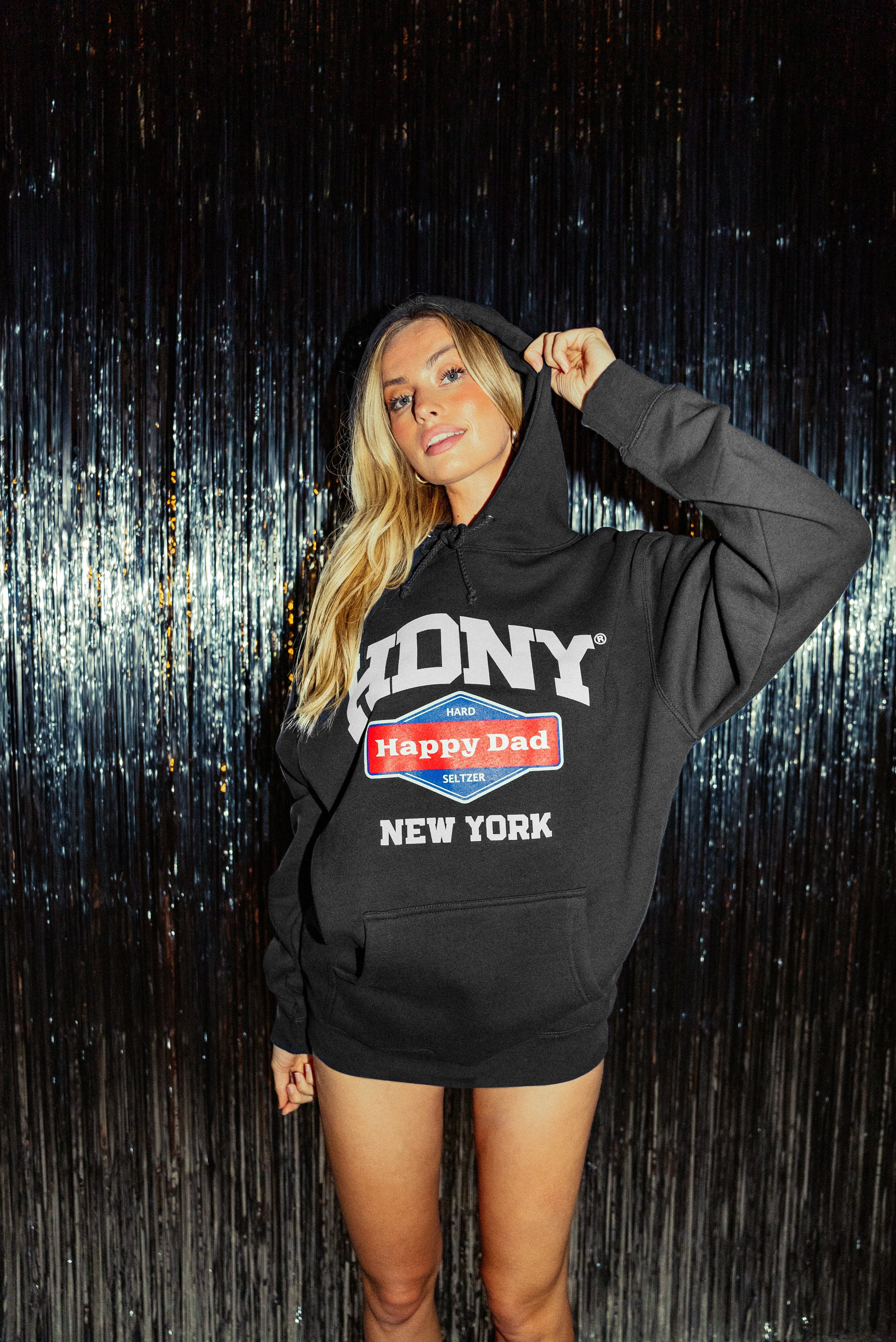 Happy Dad New York Hoodie - Black - Image 3
