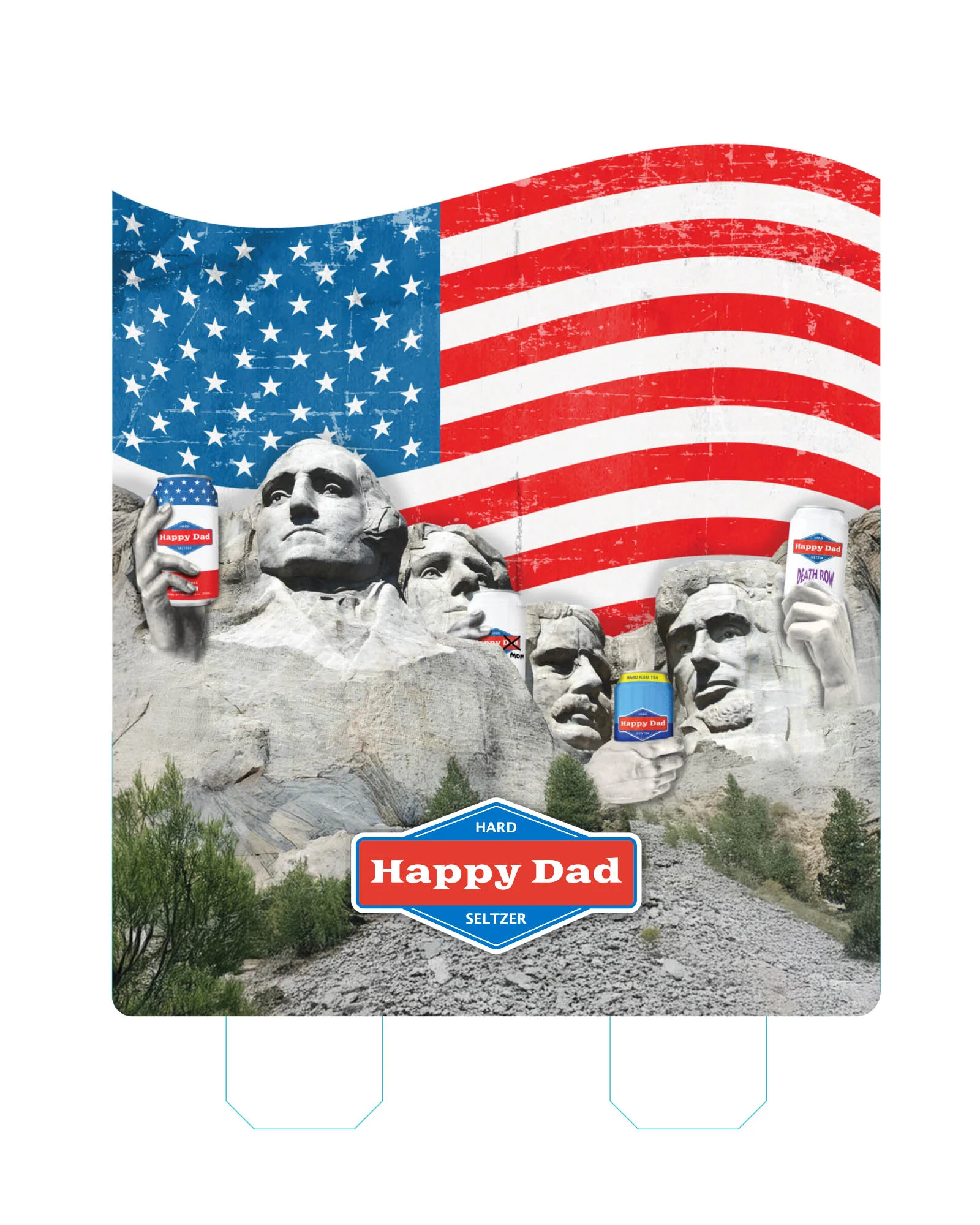 Skinny Case Stacker Topper (Mt Rushmore) (10 stackers per 1 box)