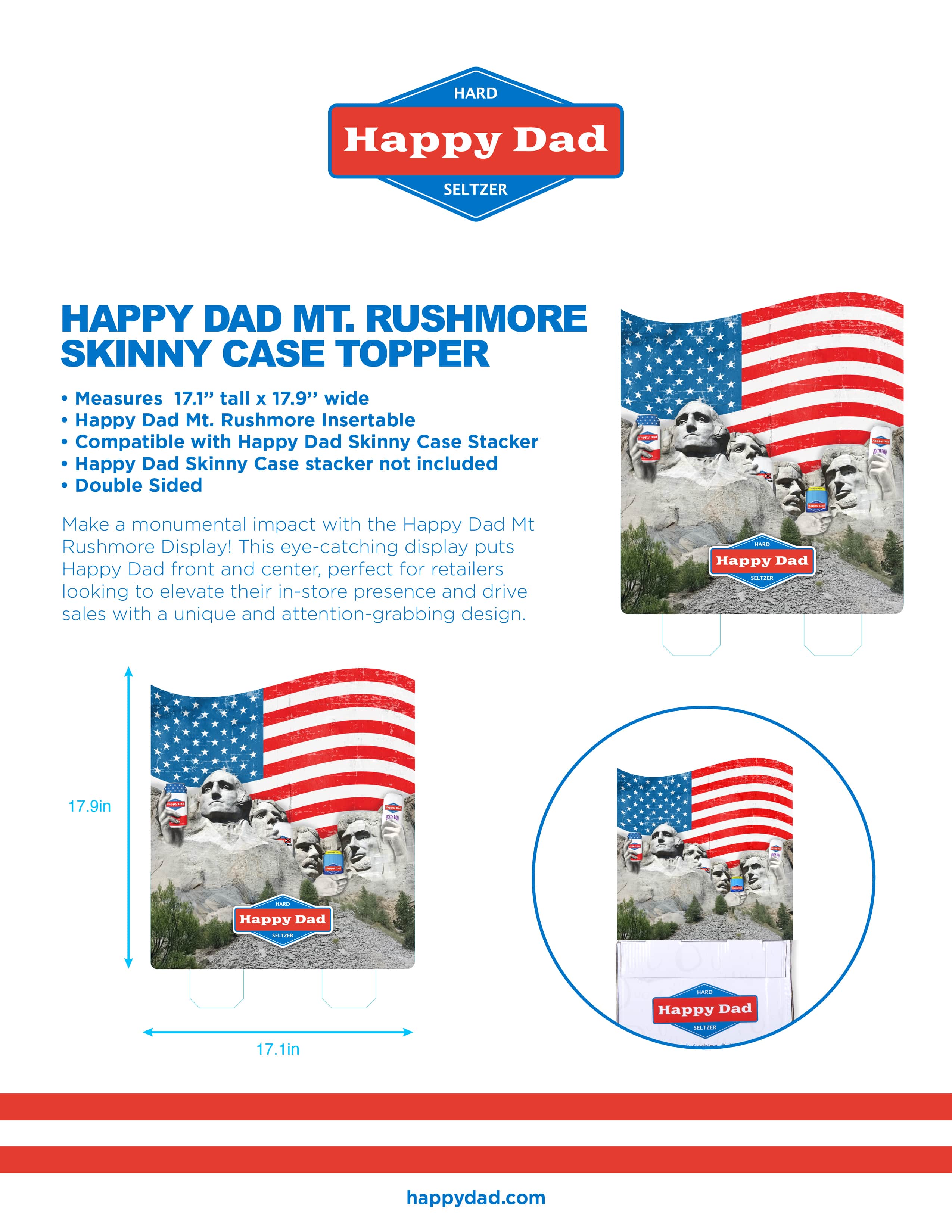 Skinny Case Stacker Topper (Mt Rushmore) (10 stackers per 1 box) - Image 3