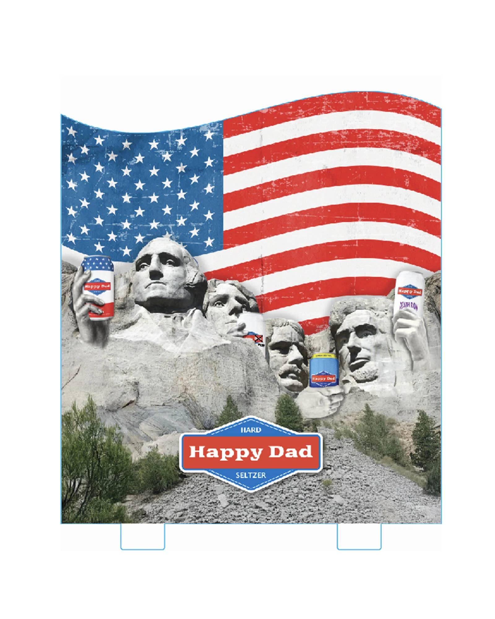 Standard Case Stacker Topper (Mt Rushmore) (10 stackers per 1 box)