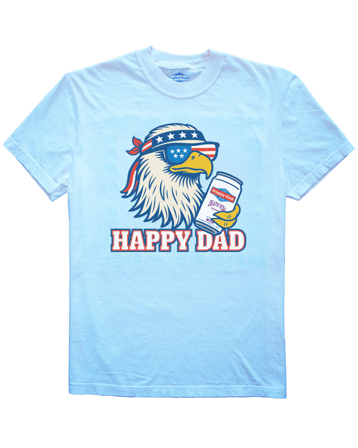 Happy Dad Vintage USA Eagle Tee (Light Blue)